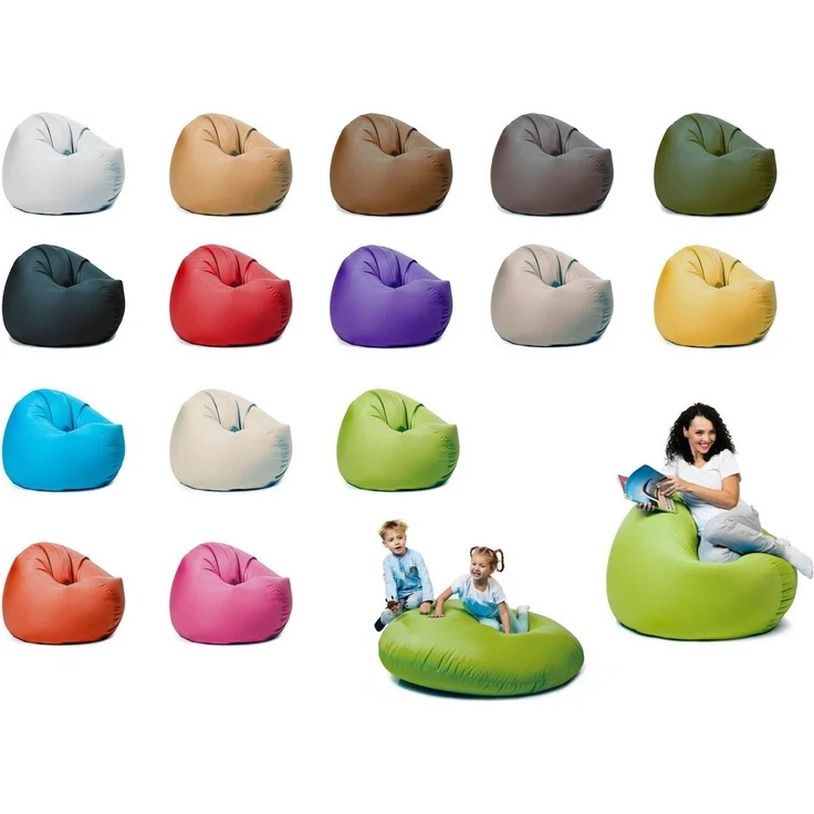 sunnypillow Sitzsack mit Styropor Füllung Outdoor & Indoor für Kinder und Erwachsene – Bild 2