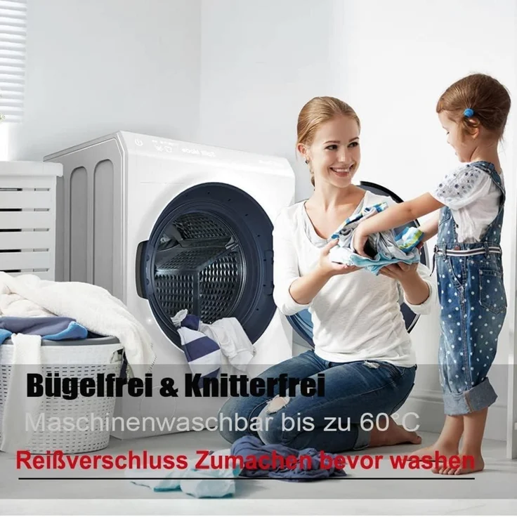 Seitenschläferkissen Bezug Mikrofaser 40 x 145 cm 2 Stück Taupe – Bild 6