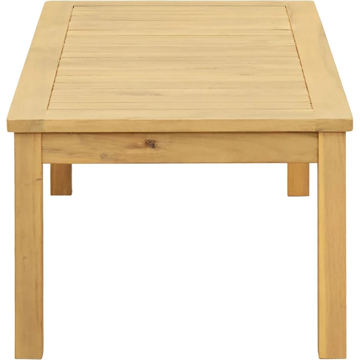 Couchtisch Sofatisch, Helles Akazienholz 90 x 50 x 36 cm Massivholz Akazie d278e – Bild 3