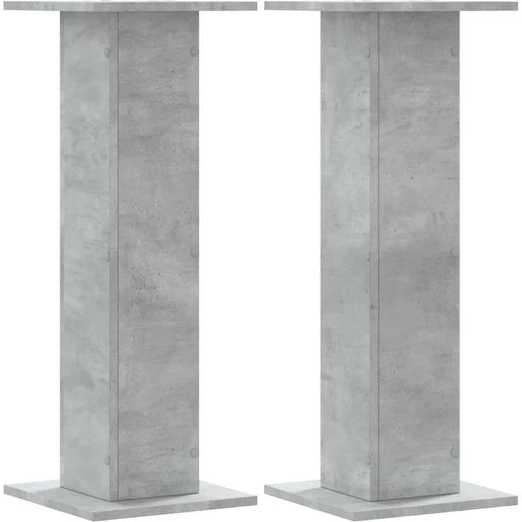 vidaXL Pflanzenständer 2 Stk. Betongrau 30x30x80 cm Holzwerkstoff 3307867 – Bild 2