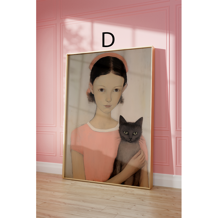 Moderne Kunst Poster · Geschenkidee · Elegante Blumenvase und Florale Wandkunst · Dekoprint ohne Rahmen - D / 70 x 100 cm