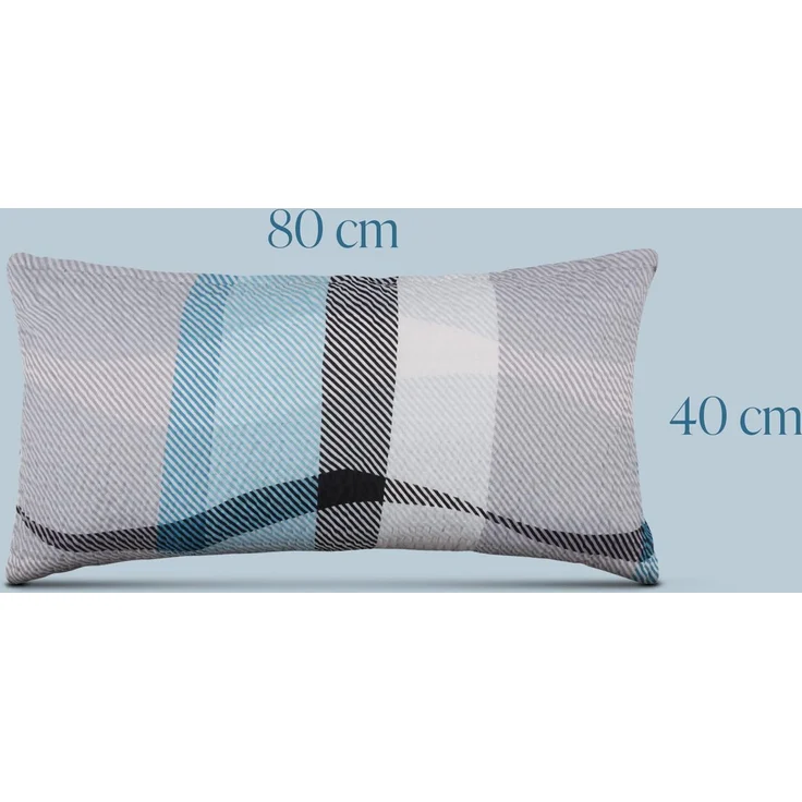 Seersucker - Kissenbezug 40x80cm - 2er Pack Streifen – Bild 6