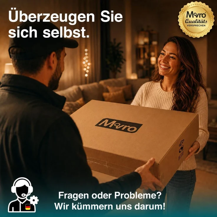 Movaro Rollhocker mit Metall-Basis und leisen Softrollen [Neues Modell] - höhenverstellbar, 360° drehbar, kratzfrei und stabil - ergonomischer Hocker mit Rollen | Arbeitshocker | Bürohocker 44x44x50-63 cm [Grau] – Bild 8