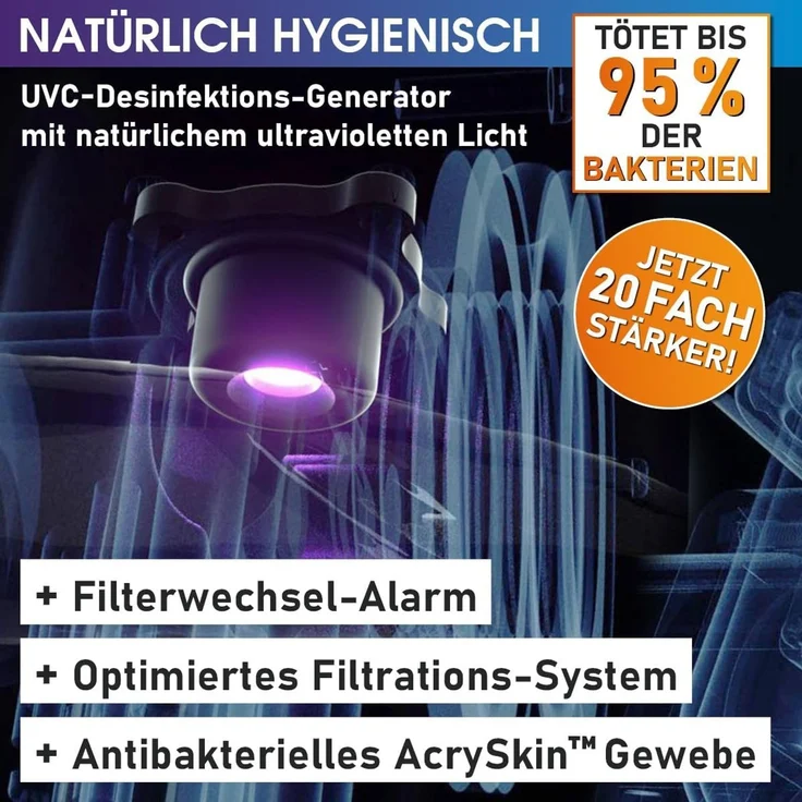 BRAST Whirlpool MSpa Oslo & Amber Aero Plus mit Fester Außenwand inkl. LED-Beleuchtung, (für 6 Personen, 180 x 180 x 65 cm, 140 Massagedüsen), Ganzjähriger Einsatz Winterfest, In & Outdoor Pool – Bild 4