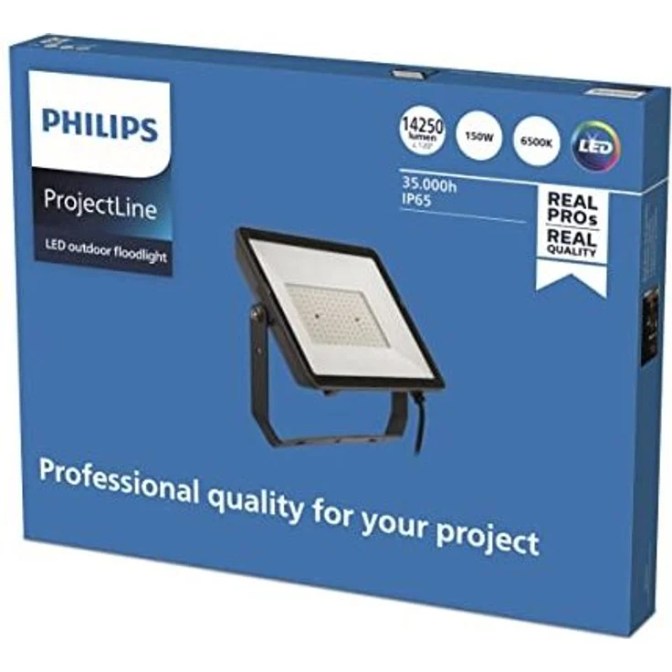 Philips ProjectLine Flutlicht, 150W, 6500K, schwarz – Bild 2