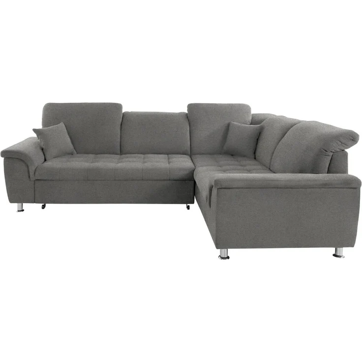 DOMO collection Ecksofa Franzi, zeitlos und elegant, moderne Sitzheftung, L-Form, wahlweise mit Kopfteilverstellung (dann Breite: 275 cm) – Bild 1