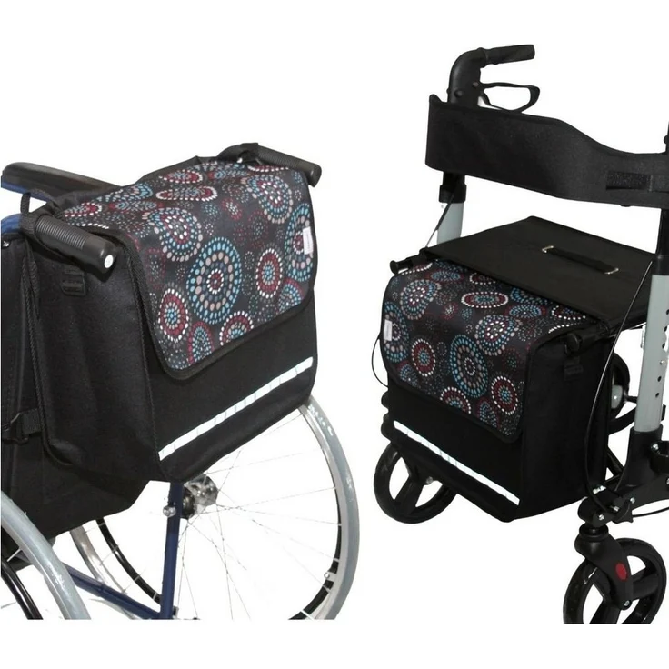 Seniori Aufbewahrungstasche SENIORI Rollator / Rollstuhl Tasche Rollatortasche Rollstuhltasche, 1. Kreise_Classic – Bild 5
