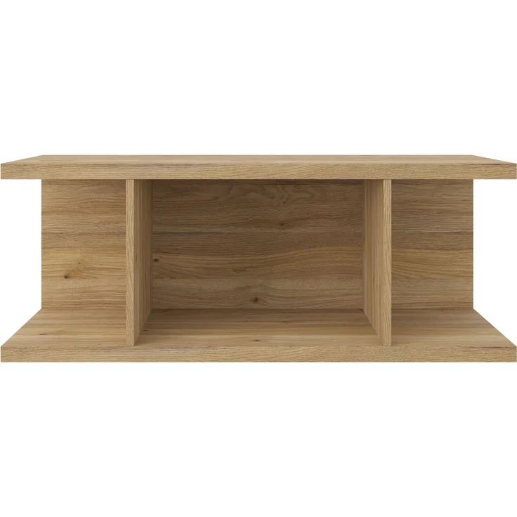 Carryhome 'TINO OFFICE' Aufsatzregal breit Zubehör, MDF Eiche, 105 x 40.4 x 40.3 cm, mit 2 Fächern – Bild 2