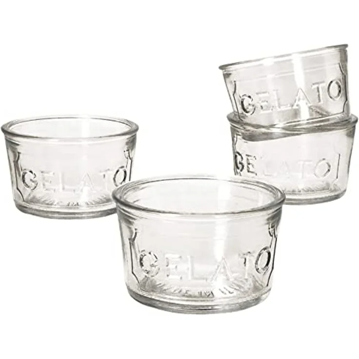 MamboCat Eisschale 4er Set Gelato Eisbecher Glas 150ml, Glas – Bild 2