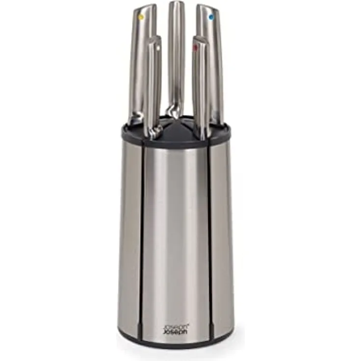 Joseph Joseph Elevate 5-teiliges Stahlmesser-Set mit Drehständer