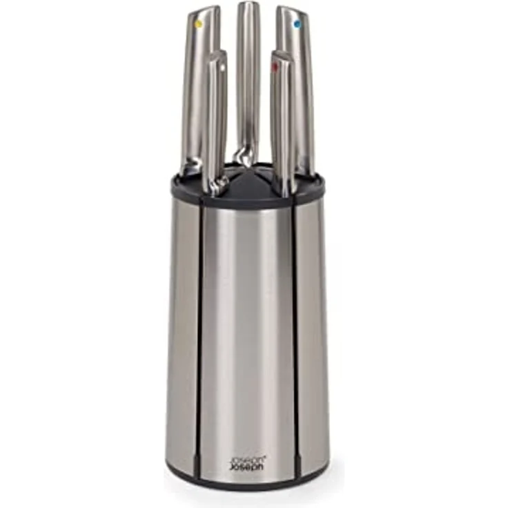 Joseph Joseph Elevate 5-teiliges Stahlmesser-Set mit Drehständer – Bild 1
