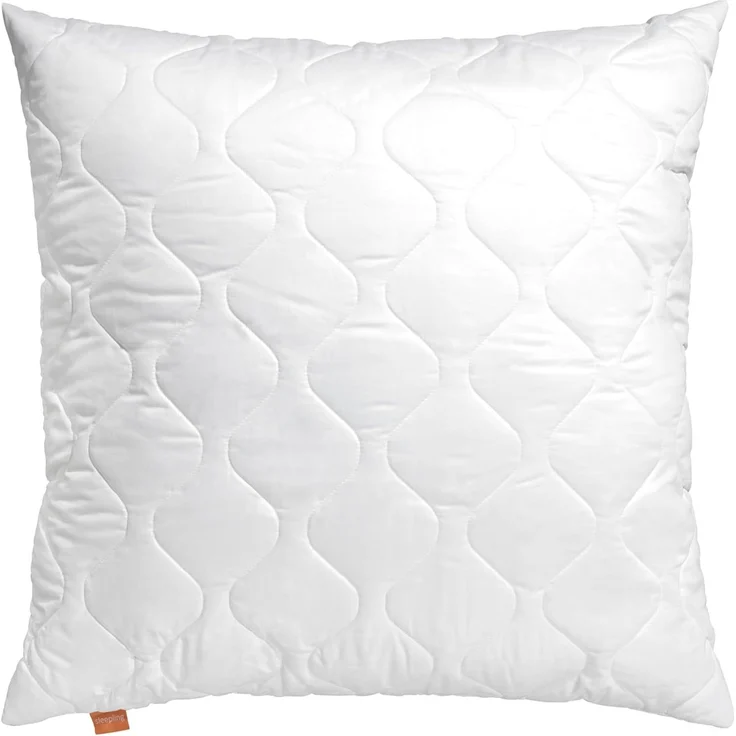 sleepling Kopfkissen Komfort 100, Füllung: 100 % Polyester (Fasern und Faserkugeln), Bezug: 100% Polyester, Seitenschläfer, Rückenschläfer, Bauchschläfer, 80x80 cm, 40x80 cm, 40x40 cm, Komfortfüllung, Made in EU, antiallergen – Bild 1
