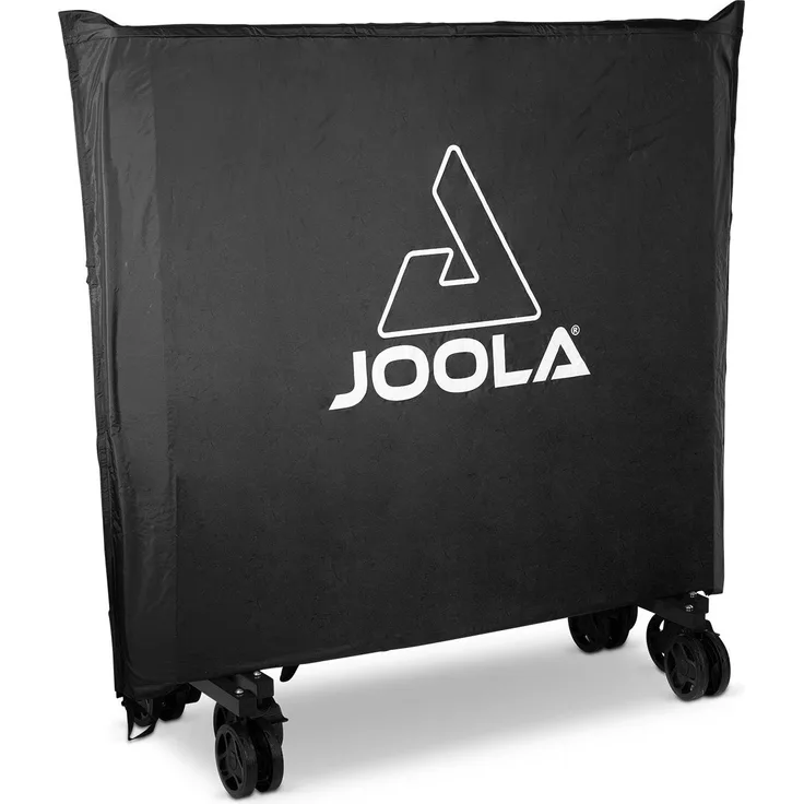 JOOLA Tischtennistisch Abdeckung mit Aufbewahrungstasche, wetterfest, Polyester schwarz, 274 x 137 x 0,3 cm