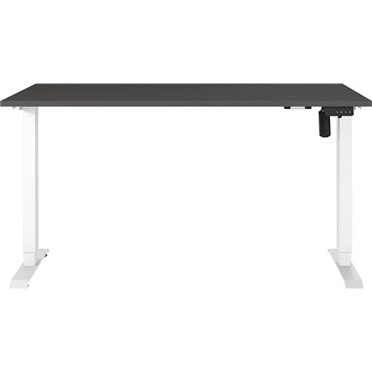 Germania Schreibtisch 8023-569, in Graphit/Weiß, elektr. höhenverstellbar, 140 x 119 x 80 cm (BxHxT) – Bild 4
