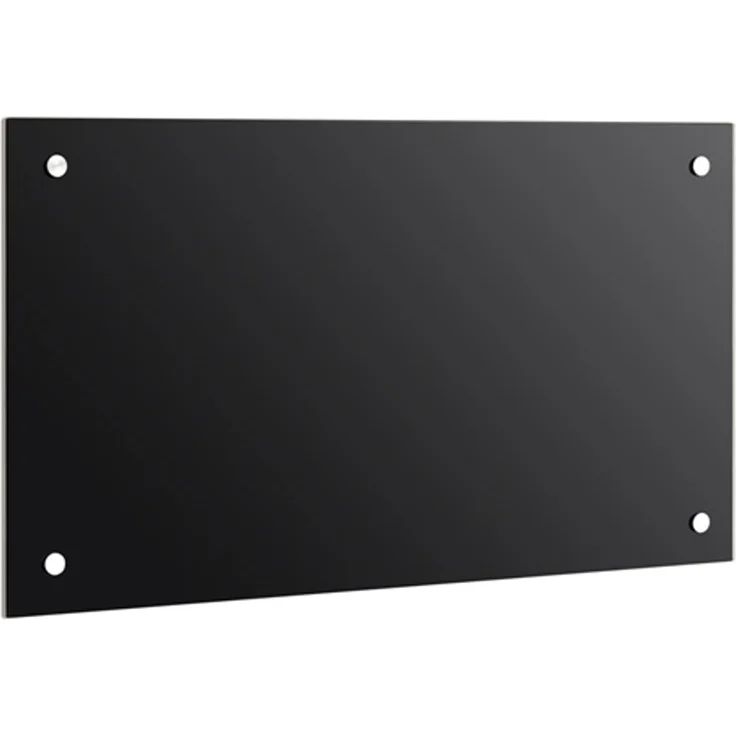Küchenrückwand Spritzschutz Fliesenspiegel Küche Wandschutz Glas 6mm ESG Schwarz - 90x60CM – Bild 2