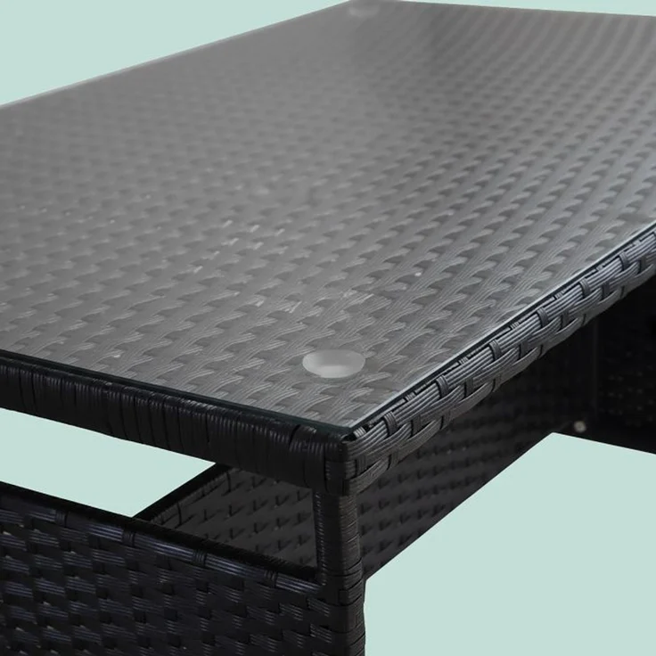 Gartentisch Rattanoptik mit Glasplatte 10053336_46 – Bild 6