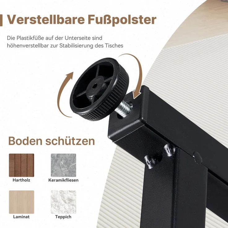 Hawthyhome 2er-Set Quadratischer Couchtisch Beistelltisch aus Holz mit Metallgestell, stapelbar & separat nutzbar, hochdichte MDF-Arbeitsplatte, moderne Industrie, wasserdicht & pflegeleicht, einfache Montage, für Wohnzimmer & Schlafzimmer, Weiß – Bild 5