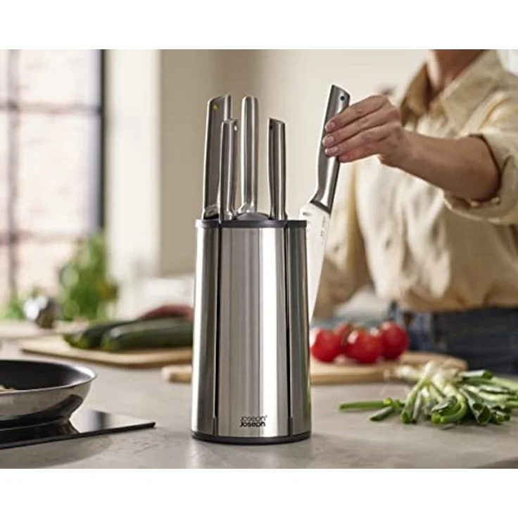 Joseph Joseph Elevate 5-teiliges Stahlmesser-Set mit Drehständer – Bild 4