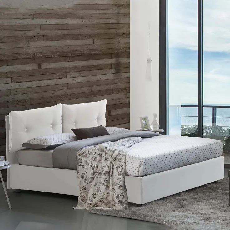 Talamo Italia - Sofa mit Halbinsel Grazia, Ecksofa mit Halbinsel Sinistra mit Stauraum, Standardarmlehnen, 100 % Made in Italy, 280 x 95 x 90 cm, Beige