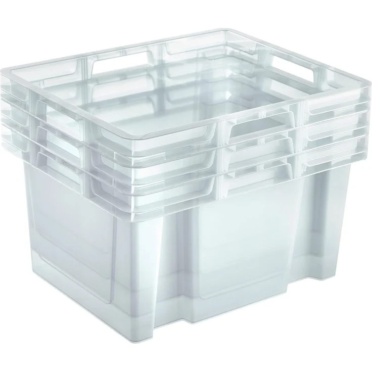 Gardissimo 3x EUROBOX Stapelboxen Kunststoff Aufbewahrung Box 26 Liter – Bild 2