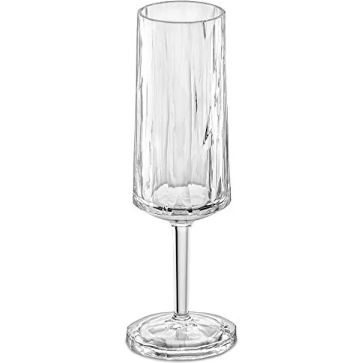 Koziol Superglas Club No. 14, Sektglas, Champagnerglas, Kunststoff, Crystal Clear, 100 ml, 3429535