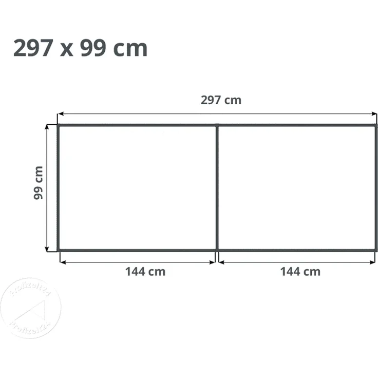 GFP Aluminium Hochbeet KINGSIZE DANIELA - 297 x 99 x 77 cm - Alu natur, Stecksystem, langlebig – Bild 5