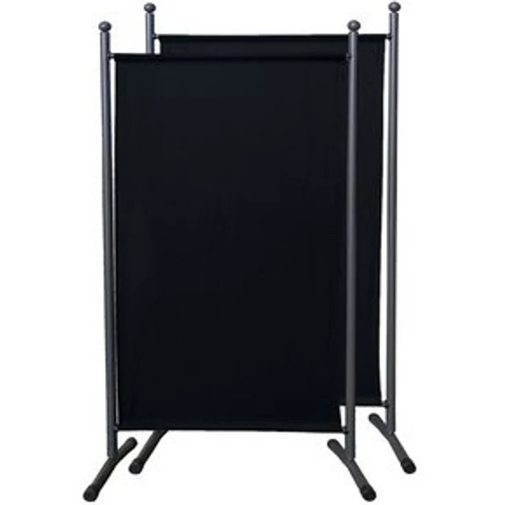 Quick Star Paravent 2 Stück Stellwand 180x78cm Schwarz (2 Stück) – Bild 6