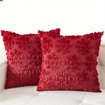 Coonoor Kissenbezug Weihnachten Wolle Kissenbezüge Weicher Plüsch Kurzer Wollsamt, (2 Stück)