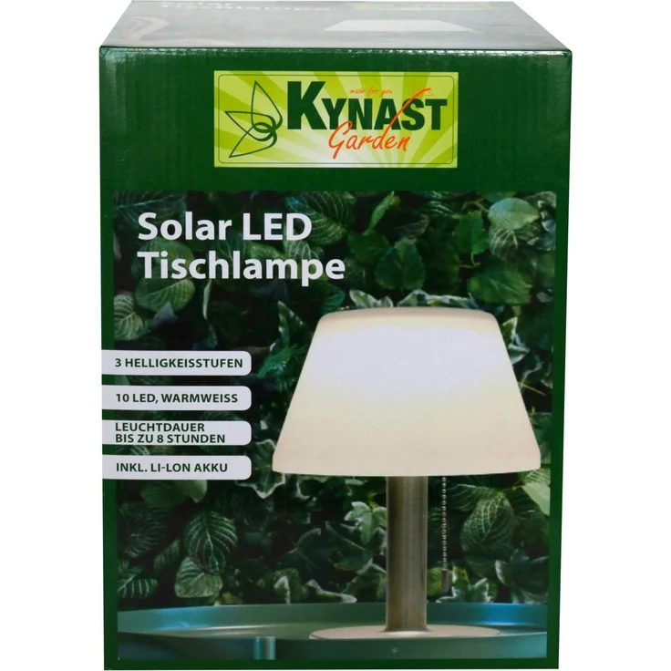 KYNAST Solar LED Tischlampe warmweiß 3-Lichtstufen für außen – Bild 7