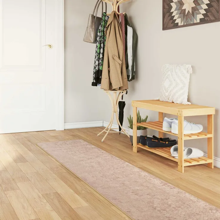 vidaXL Teppichläufer MARSA Sand 50x300 cm Polyester und PVC 42023106