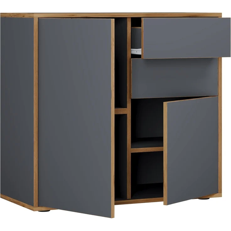 VCM Kommode & Sideboard Salia 920759 Anthrazit H. 74 x B. 79 x T. 33cm – Bild 5