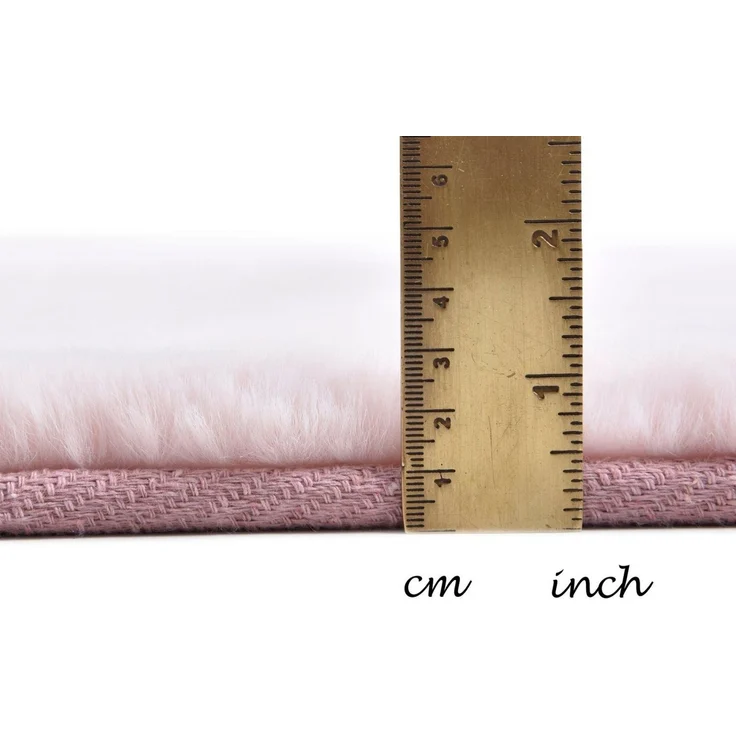 Gino Falcone Fellteppich Kuschelteppich Chiara, rund, Höhe: 30 mm, Kunstfell, Kaninchenfell-Haptik, besonders weich, auch in rund – Bild 4