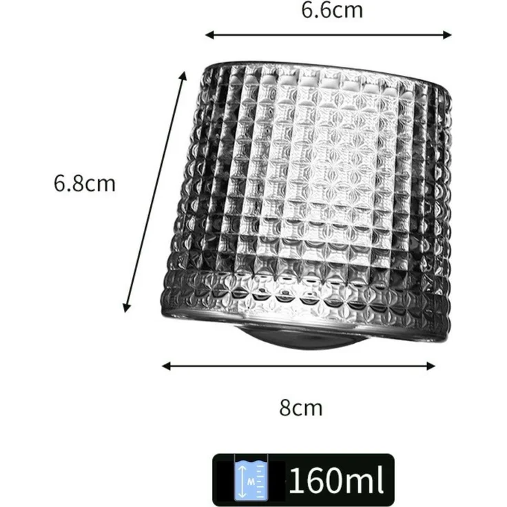 Hermia Concept 'Small 8' Whiskygläser-Set (2-teilig), Transparent, 6,8 cm, 160 ml – Bild 5
