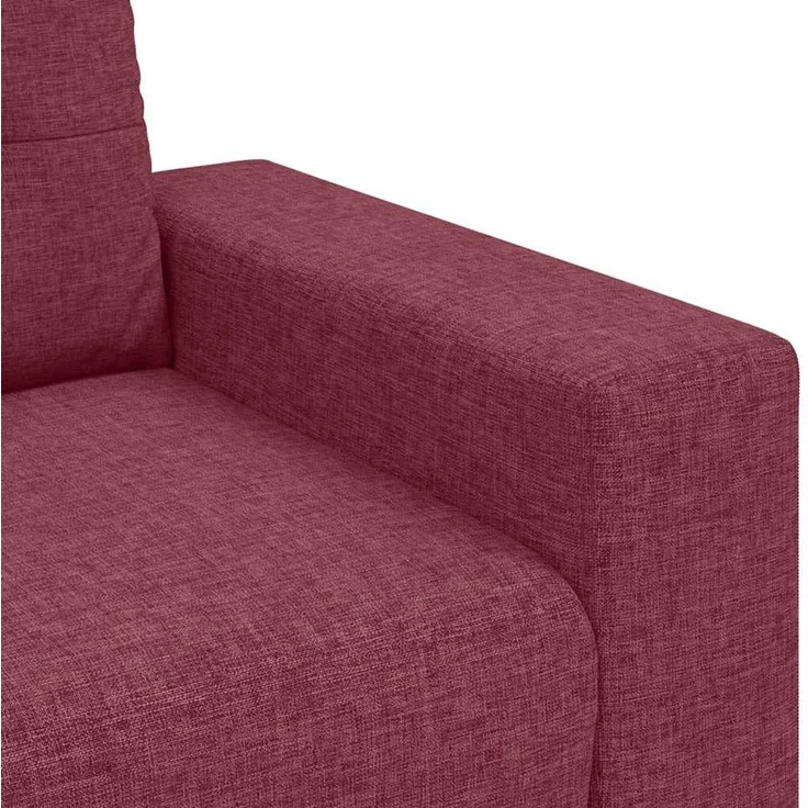 vidaXL Loveseat-Sofa Weinrot 160x77x82 cm Stoff 4105071 – Bild 7