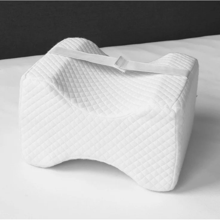 Kniekissen ergonomisch für Seitenschläfer 24 x 20 x 15 cm mit Cooling Effekt Bezug – Bild 4
