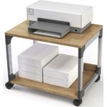 Durable Druckertisch BxTxH600x477x432mm auf Rollen silber/buche