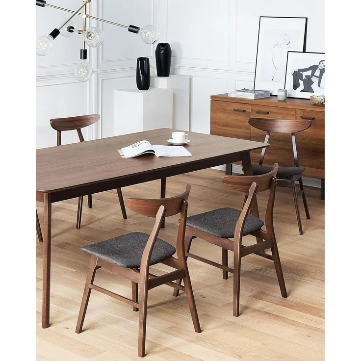 Esszimmerstuhl dunkelgrau 2er Set LYNN – Bild 2