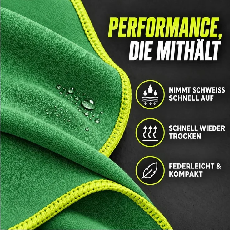 NirvanaShape Sporthandtuch NirvanaShape Mikrofaser Fitnesshandtuch mit Ecktasche und Knöpfen, saugfähig, leicht, schnelltrocknend, für Reisen, Fitness, Yoga, Sauna – Bild 4