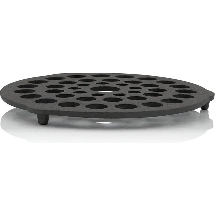 BBQ-Toro Grillrost Dutch Oven Einsatz aus Gusseisen, Ø 20, Dreibein Pfannenknecht