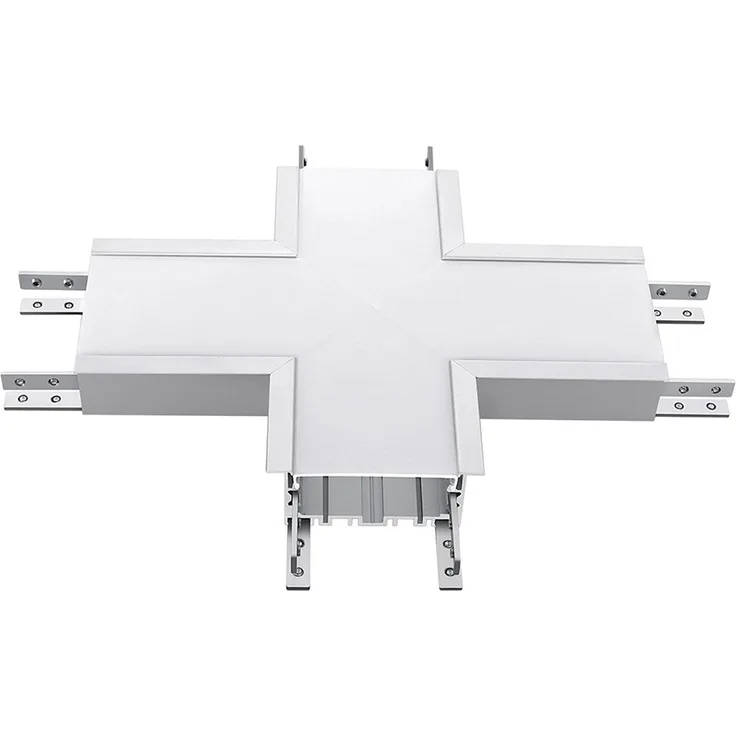 LED Einbauleuchte VT-7-42-X, Weiß, Aluminium, X-Verbinder, B 27,5 cm