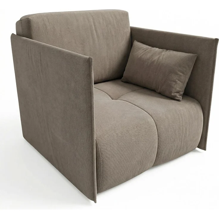 Wohnero24 Design Schlafsessel NESSA 1 - Komfortbett 80x195 cm - mit Bettkasten - Beige – Bild 3