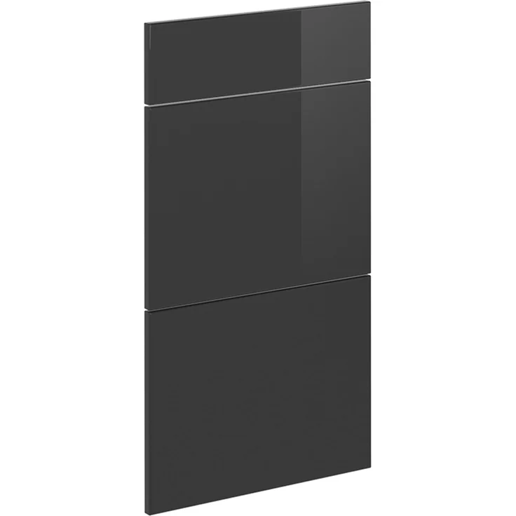 Küchenfront R-Line Anthrazit Hochglanz 39.6 x 70.4 cm Möbelfront für den Schubladenunterschrank Vicco – Bild 1
