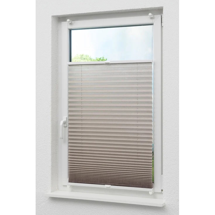 Lysel Outlet - Plissee Select Braungrau - Plissee in der Größe (Bx H) 120cm * 130cm – Bild 5
