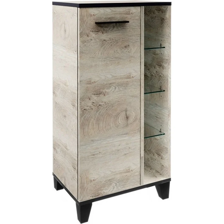FACKELMANN TE-A Midischrank 47 cm breit, Braun hell, mit Füßen – Bild 5