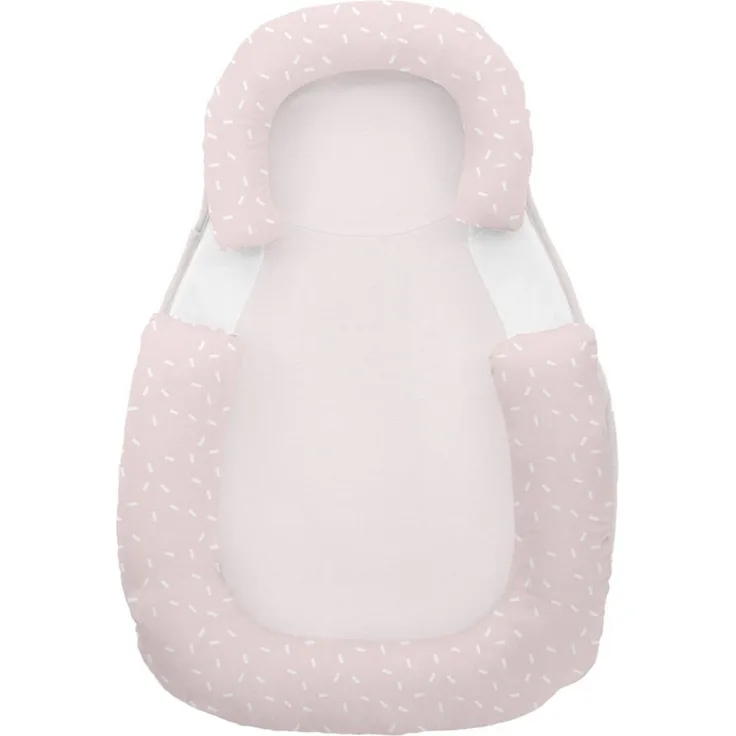 Kikkaboo Baby Lagerungskissen 60 x 40 cm Memory Foam, Baumwolle, rutschfest pink
