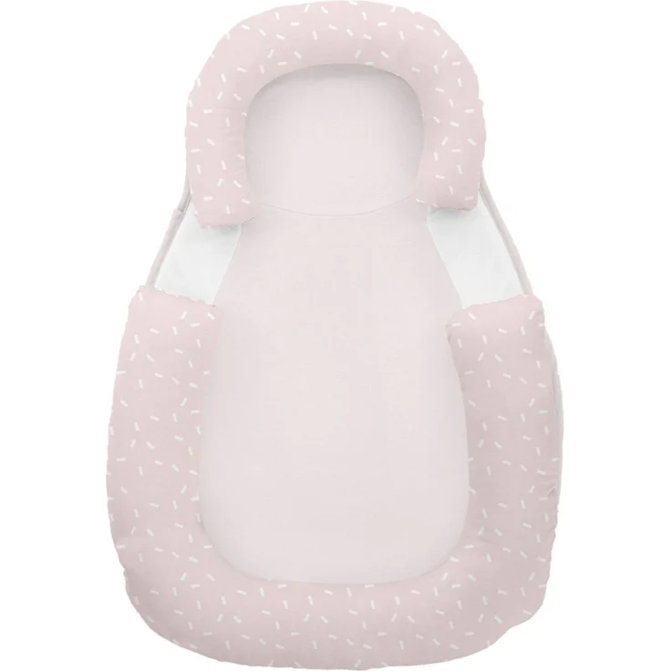 Kikkaboo Baby Lagerungskissen 60 x 40 cm Memory Foam, Baumwolle, rutschfest pink – Bild 1