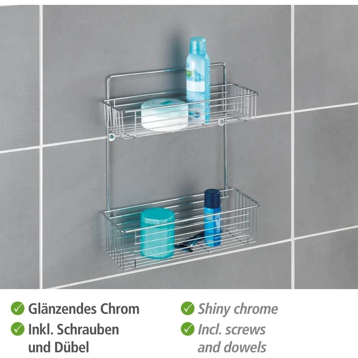 Wenko Duschkorb Avesta Exclusiv Stahl, chrom – Bild 3