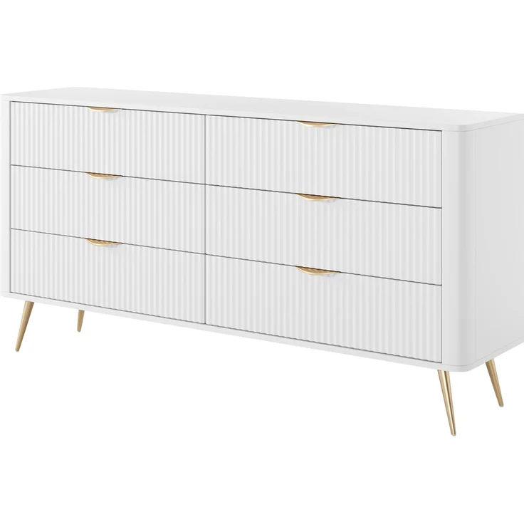 Kommode Literpo 6S (Farbe: Weiß) – Bild 3