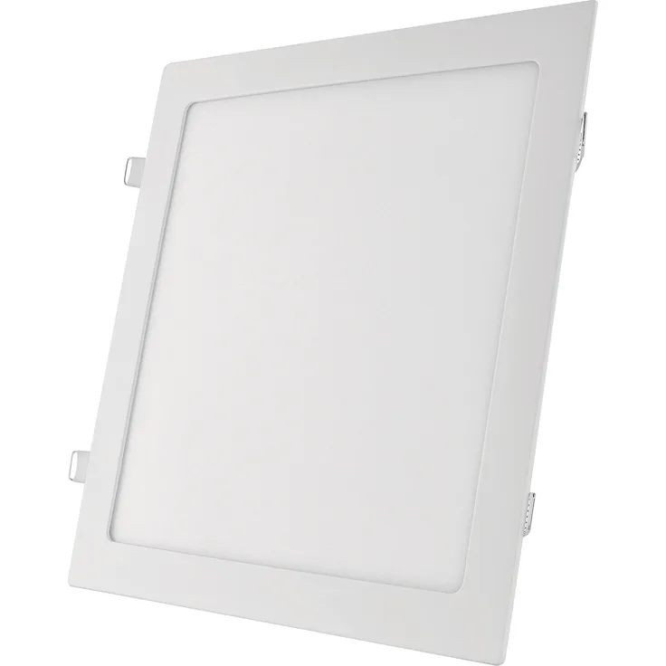 EMOS LED Panel 12,5 W, quadratische 1000 lm Einbauleuchte, Deckenleuchte in Weiß mit Durchmesser 17 cm, extra flach, Einbautiefe 2,1 cm, Lichtfarbe warmweiß 3000 K, inkl. LED-Treiber