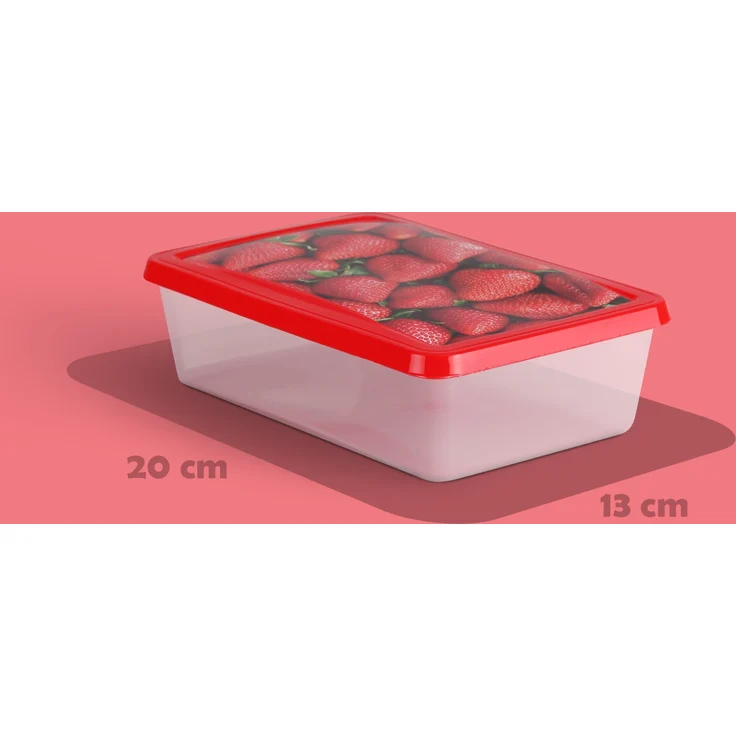 Frischhaltedosen für Lebensmittel 1,25 L ( 3er Pack ) Vorratsdose, Aufbewahrungsbox für Obst, Gemüse oder Snacks, Meal Prep Box, Lunchbox – Bild 6